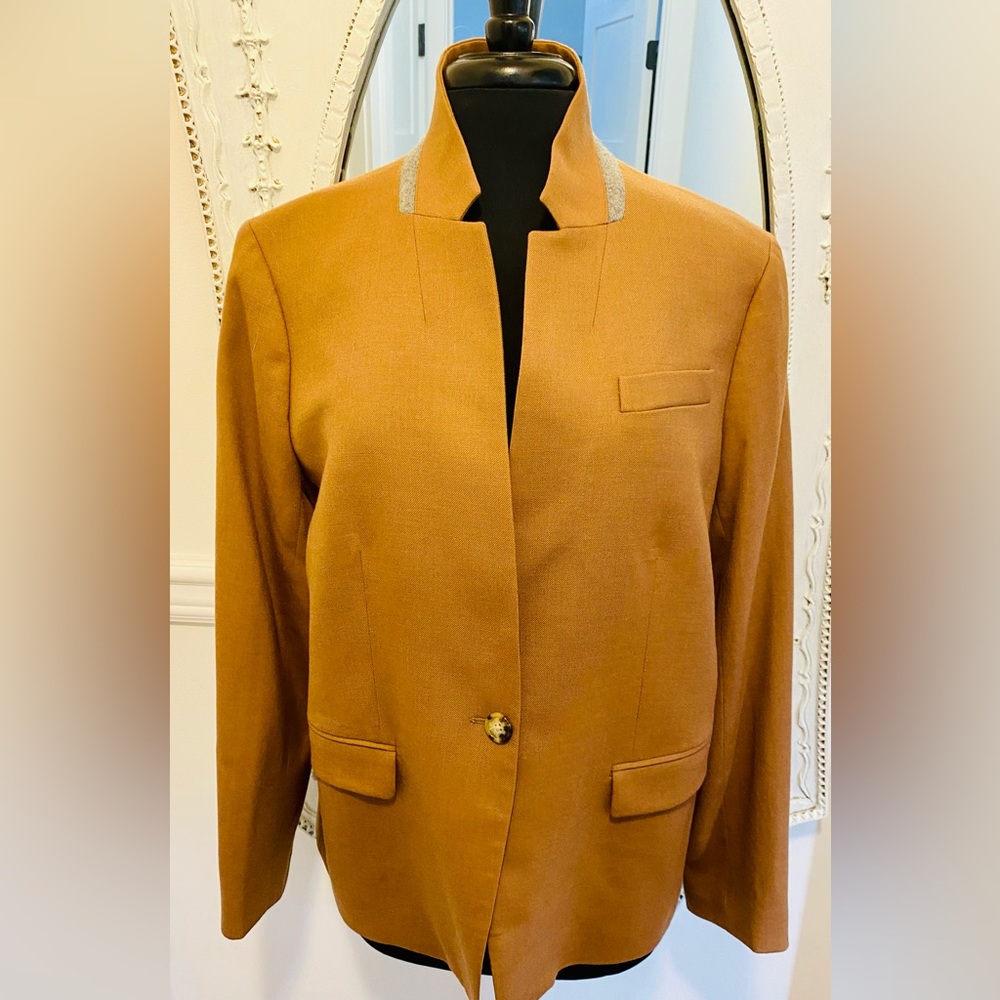 NWOT J. Crew Tan Brown High Quality Blazer Women’s 16